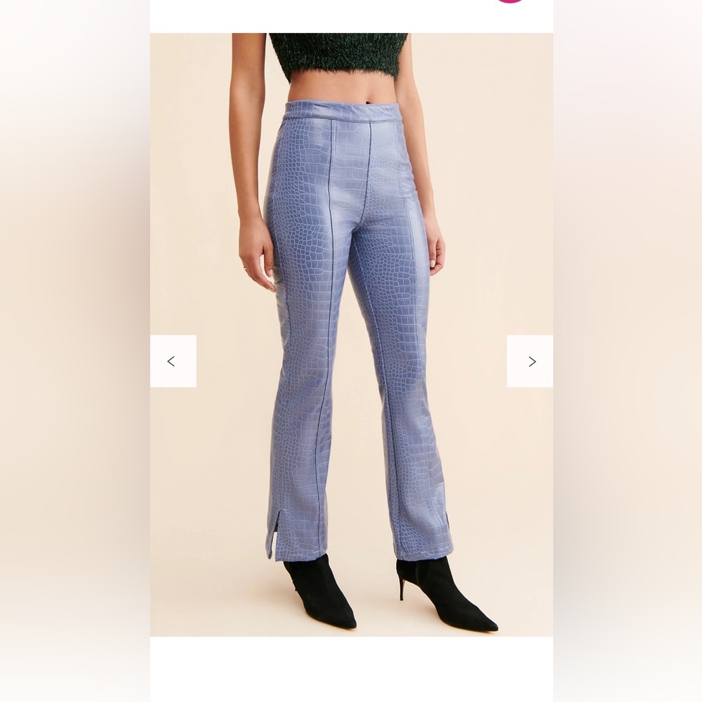 Hosbjerg Irah Vegan Leather Croc Pants